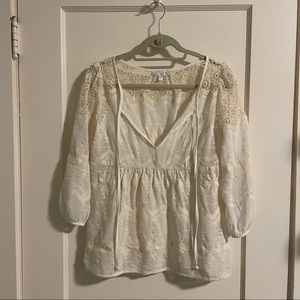 Off-white Baby Doll Blouse